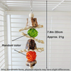 Bird Chew Toys - Natural Bark Corncob Nuts Parrot Toy, Colorful Cage Decoration