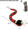 Fullymart Smart Sensing Rechargeable Snake Toy for Cats - Realistic S-Shaped Movement, Obstacle Detection and Escape - Interactive Cat Toy, 1PC