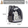 Fullymart Hands-Free Pet Backpack Carrier for Travel, Hiking, Cycling – Durable, Breathable and Ergonomic Design for Cats and Small Dogs
