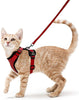Escape Proof Cat Harness Set - Adjustable, Reflective Vest for All Sizes - Soft, Breathable Walking Gear