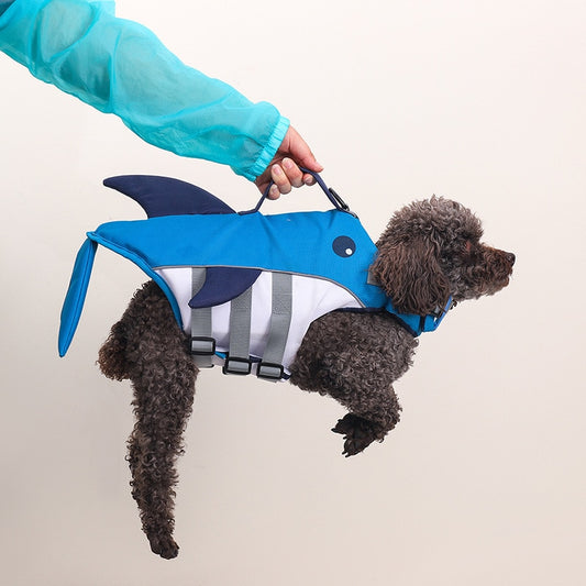 Waterproof Shark Pet Dog Swimsuit - Breathable Puppy Life Jacket, Dog Clothes Harnesses for Swimming Safety, Summer Pet Supplies
