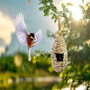 3pcs Hand-Knitted Natural Grass Bird House - Perfect Outdoor Shelter for Hummingbirds