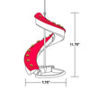 32Port Cascade Helix Hummingbird Feeder, Top Fill, Easy Clean, Helical Design - Fullymart