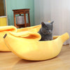 Cozy Banana Cat Bed Cave - Stereoscopic Banana Pet Nest - Three-Dimensional Banana Boat Nest for Pets