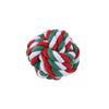 1pc Christmas Cotton Rope Dog Chew Toys for Small Dogs Large Dogs Rope Knot Ball Toy Toothbrush Chew Playing Accessories - Fullymart