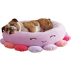 Fullymart Wendy The Frog Bolster Pet Bed - Super-Soft, Snuggly, and Built to Last