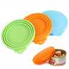 Set of 3PCS Pet Food Can Cover Silicone Reusable Cap Can Lids for Dog Cat Food - Fullymart